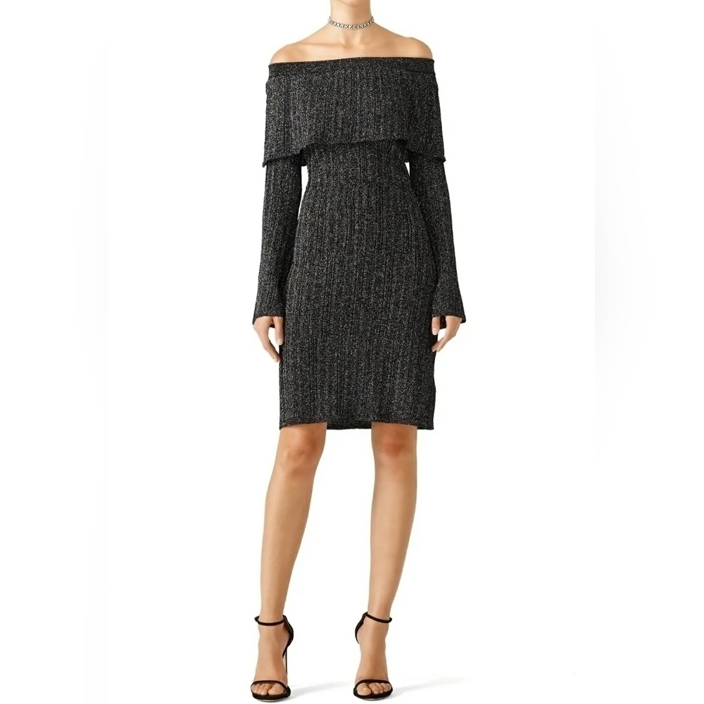 Keepsake The Label Metallic Knit Sheath Dress